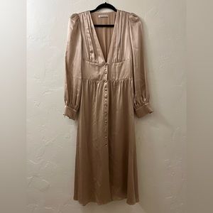 Reformation silk pale pink dress